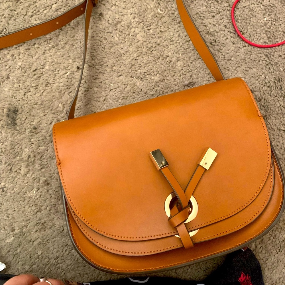 Zara leather crossbody purse